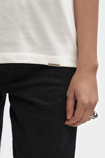 Футболка хлопковая белая Calvin Klein Jeans
