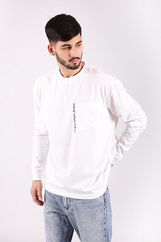 Футболка лонгслив Calvin Klein Jeans Белый