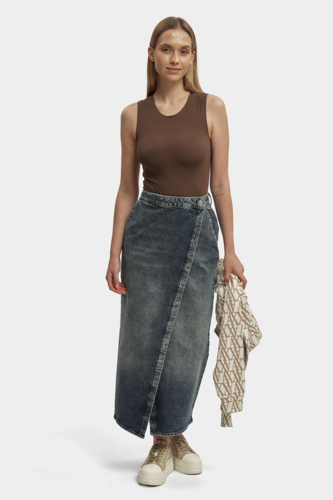 XW001190_AF12871 юбка джинсовая armani exchange 