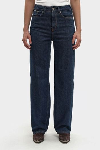 Джинсы широкие синие Pepe Jeans