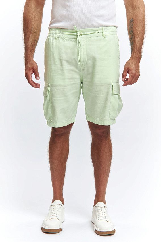Шорты льняные Van Mich Зеленый