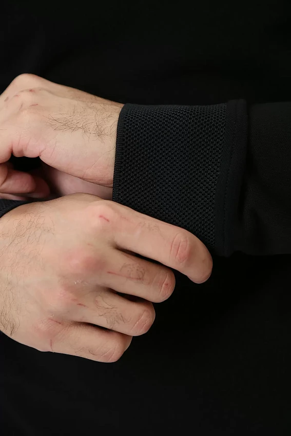 Поло с длинным рукавом Armani Exchange Черный