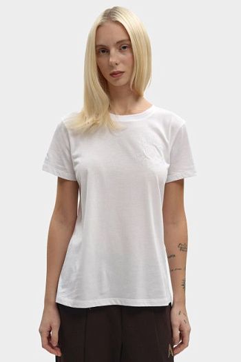 Футболка хлопковая белая Armani Exchange