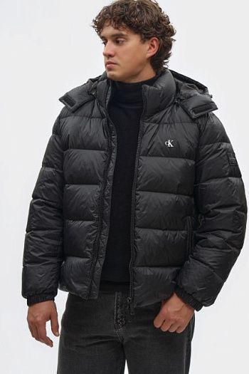 Пуховик черный Calvin Klein Jeans