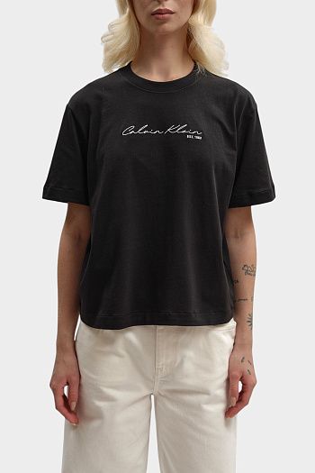 Футболка из хлопка Calvin Klein Jeans