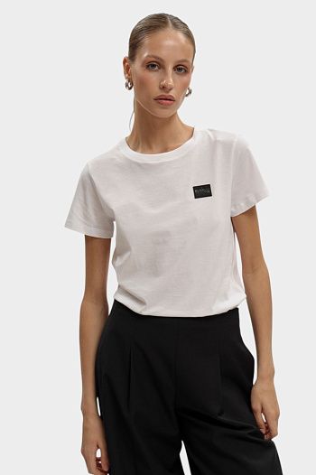 Футболка хлопковая белая Armani Exchange