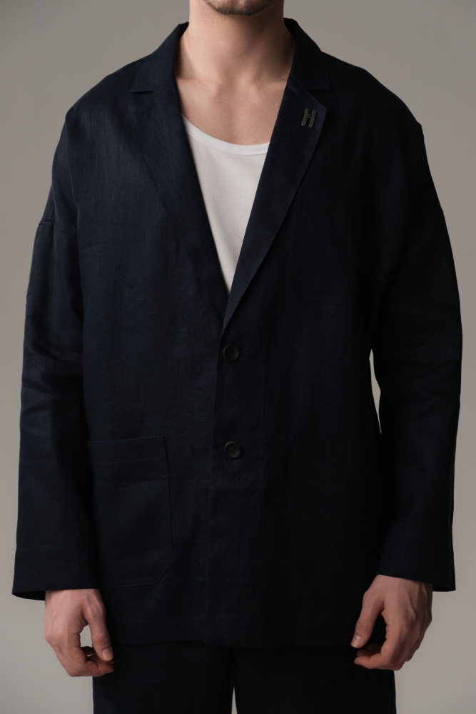 M-242-TH-56-1099 Пиджак The Hills Синий