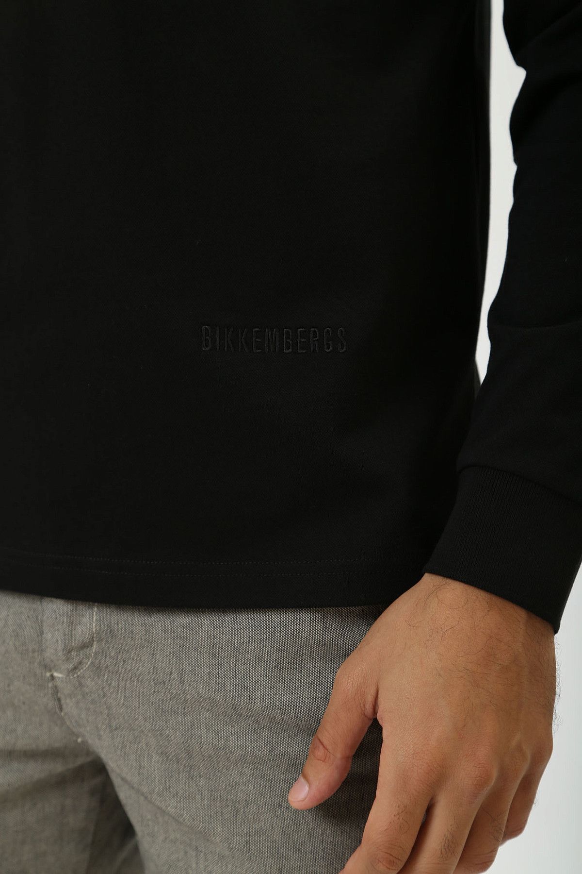 Поло с длинным рукавом Bikkembergs Черный