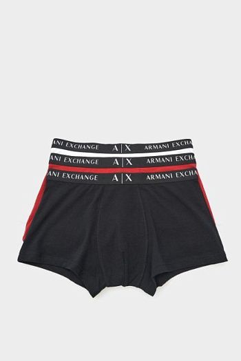 Комплект трусов хлопковый черный Armani Exchange