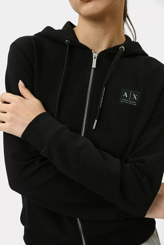 Толстовка с капюшоном Armani Exchange Черный