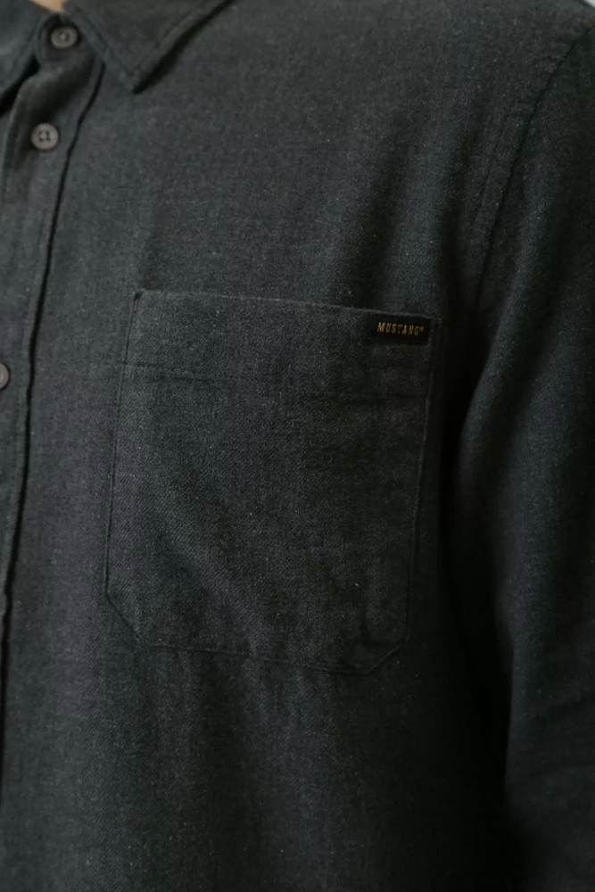 1015912 Рубашка Mustang Серый