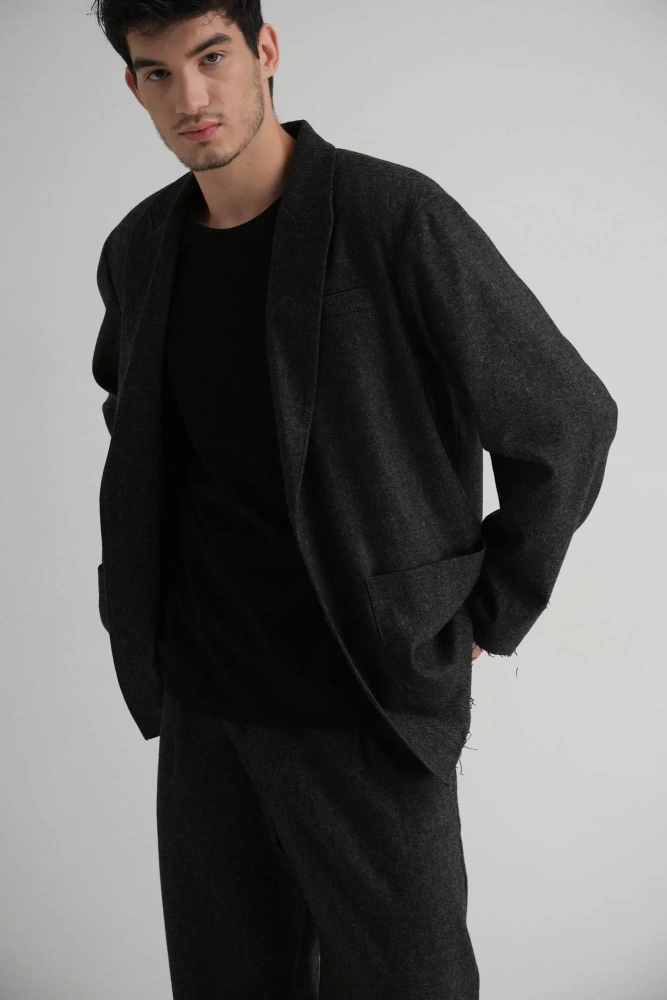 M-242-THT-56-0082 Пиджак The Hills Серый