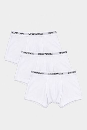 Комплект трусов хлопковый белый Emporio Armani