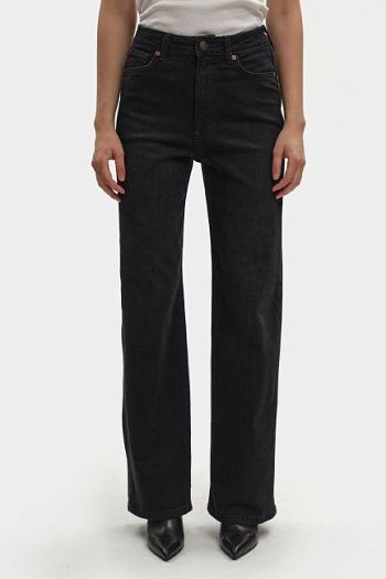 Джинсы широкие черные Pepe Jeans