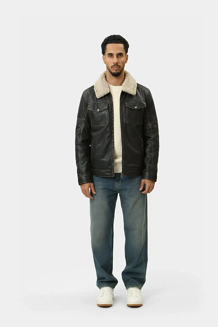 Куртка кожаная Mustang