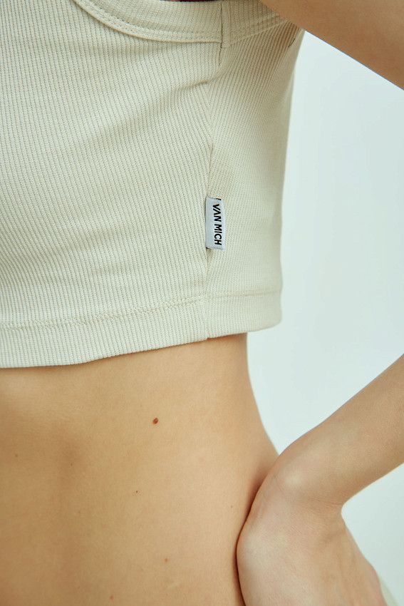 Кроп-топ Van Mich Бежевый