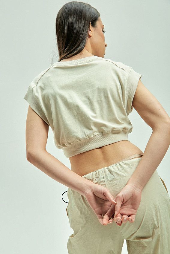 Кроп-топ Van Mich Бежевый