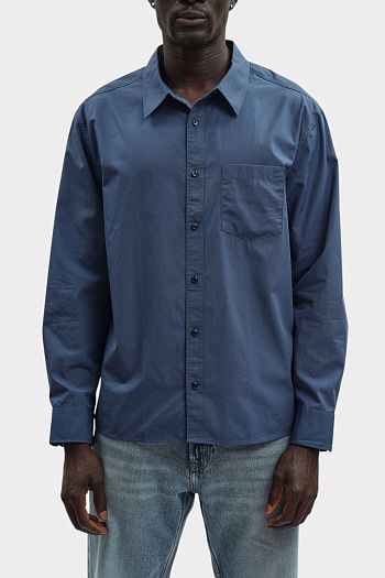 Рубашка хлопковая синяя Calvin Klein Jeans