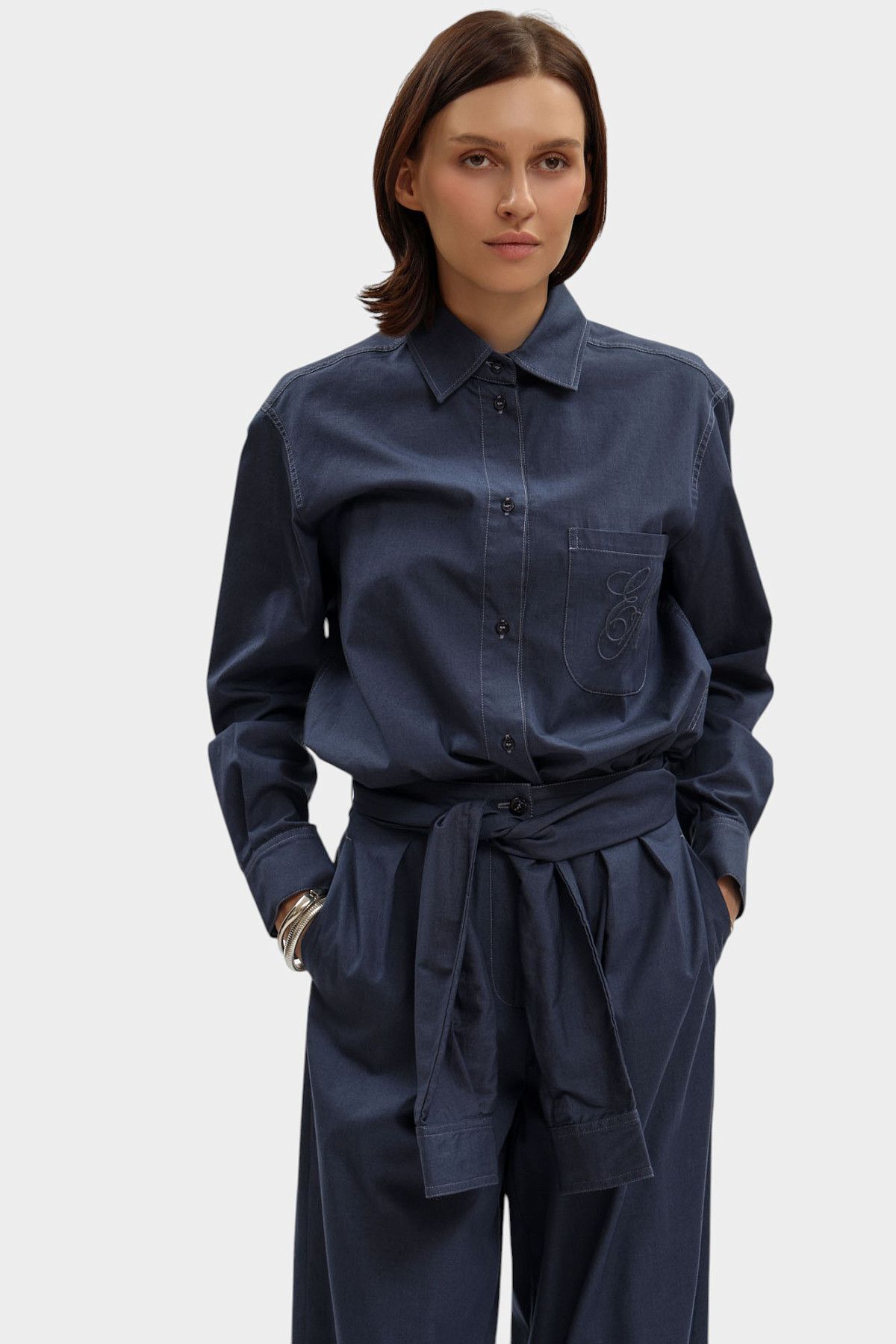 Рубашка Emporio Armani Синий