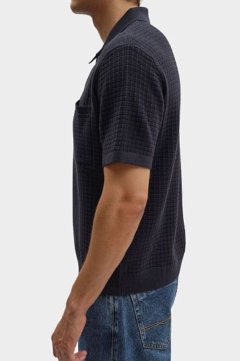 Футболка поло хлопковая синяя Pepe Jeans