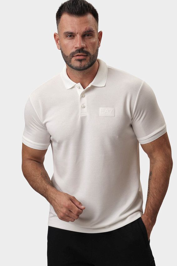 Поло EA7 Белый