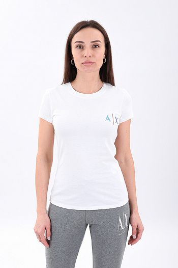 Футболка хлопковая белая Armani Exchange