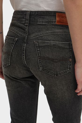 Худи хлопковое черное Pepe Jeans