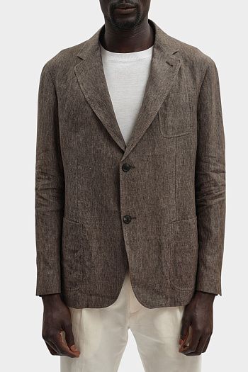 Пиджак из льна Emporio Armani