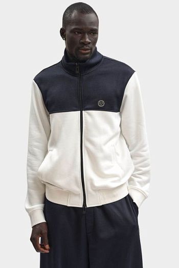 Толстовка хлопковая белая Armani Exchange