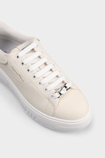 Кроссовки из натуральной кожи Emporio Armani