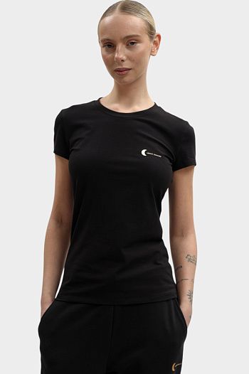 Футболка хлопковая черная Armani Exchange