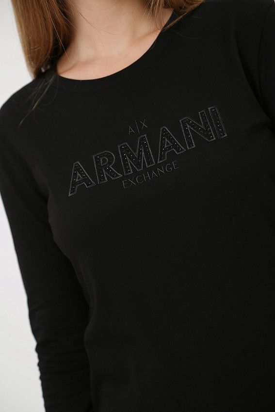 Футболка д/р Armani Exchange Черный