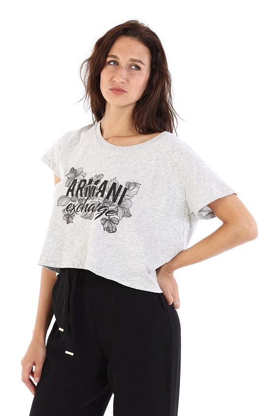 Кроп-топ Armani Exchange Серый