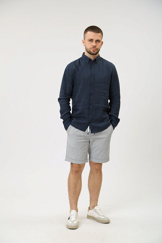 Сорочка д/р Strellson Синий