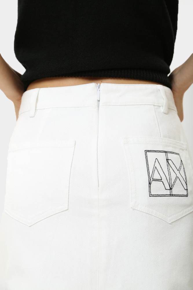 3DYN65_Y15MZ_0104 юбка джинсовая armani exchange 