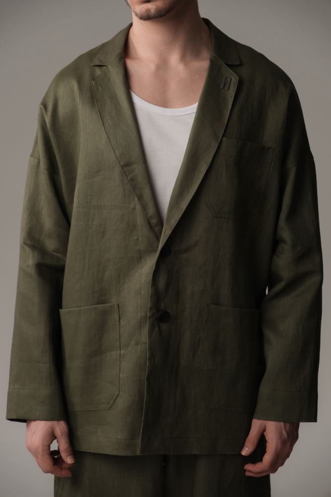 M-242-TH-56-1099 Пиджак The Hills Зеленый