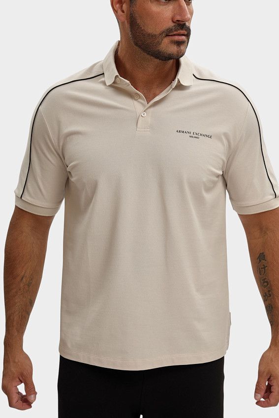 Поло Armani Exchange Бежевый