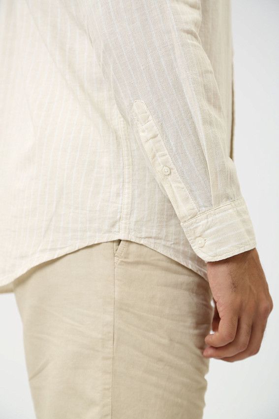 Рубашка с длинным рукавом Pepe Jeans Бежевый