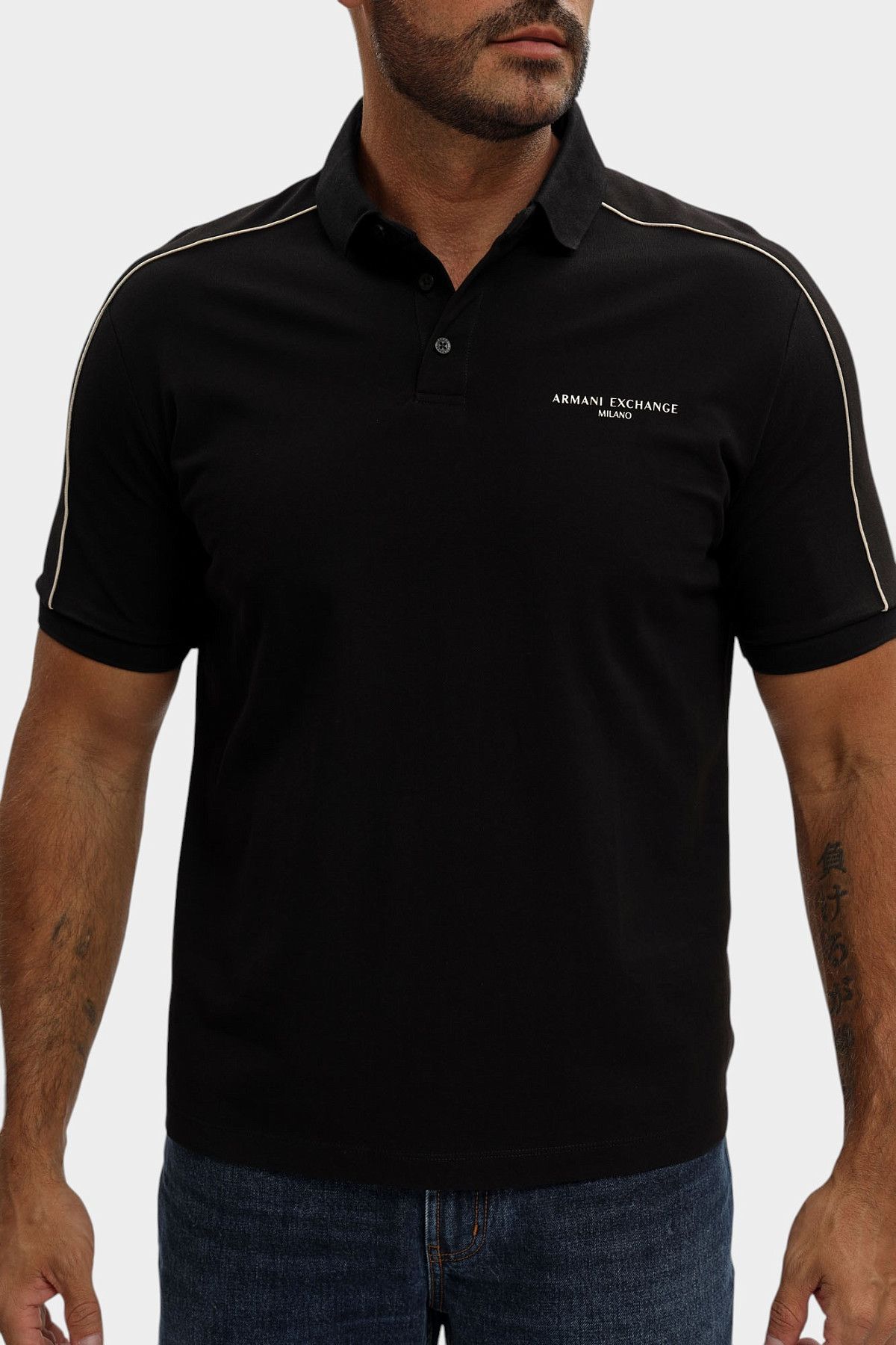 Поло Armani Exchange Черный