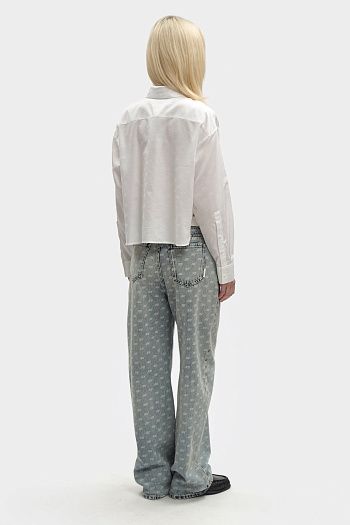 Джинсы прямые синие Pepe Jeans