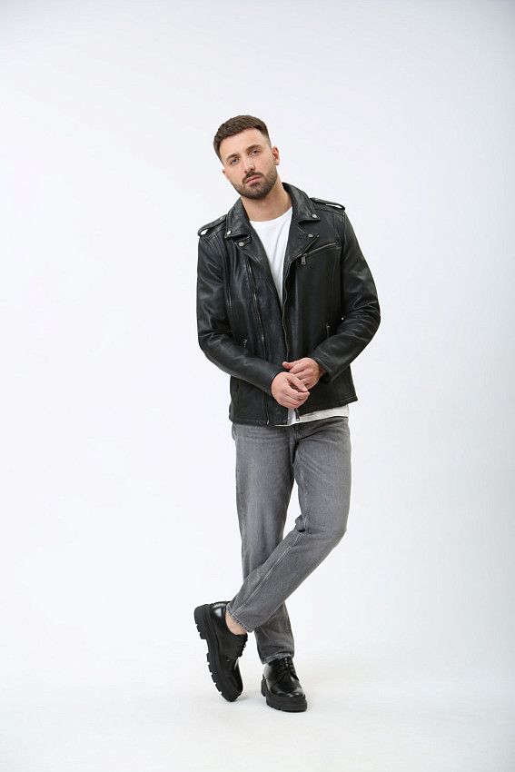 Куртка кожаная Mustang Черный