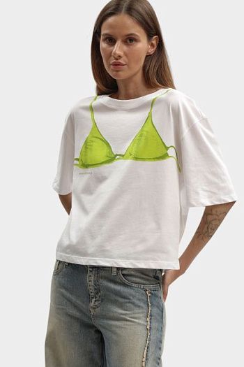Футболка хлопковая белая Armani Exchange