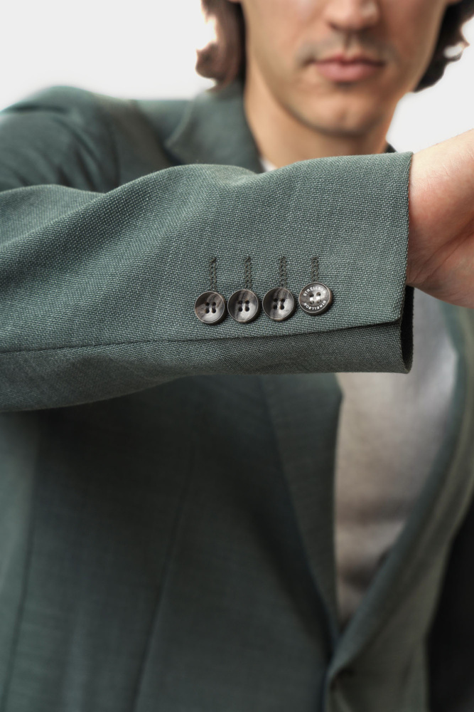 30027154_10008553 Пиджак классический Strellson Зеленый