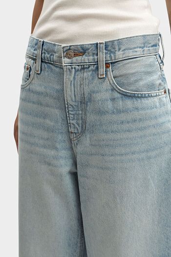 Джинсы широкие мом голубые Calvin Klein Jeans