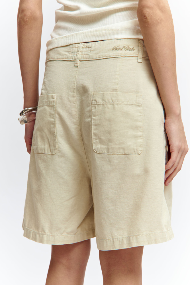 VW-OMA-55-444 шорты льняные van mich 