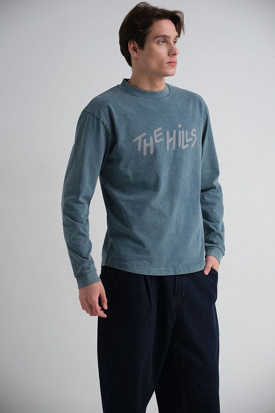 Лонгслив The Hills Бирюзовый