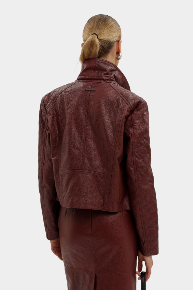 XW000654_AF16212 кожаная куртка armani exchange 