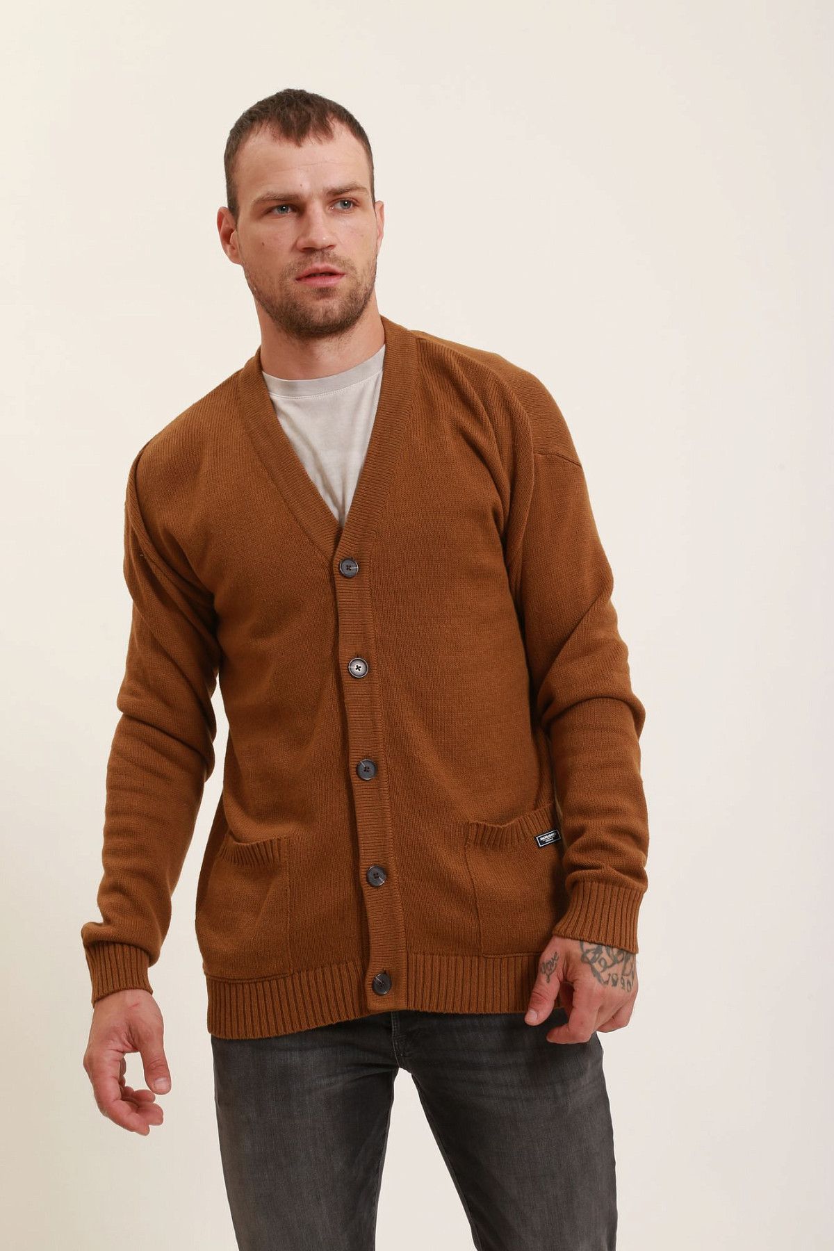 Кардиган Jack & Jones Коричневый