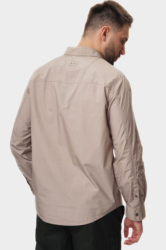 Рубашка с длинным рукавом Armani Exchange Бежевый