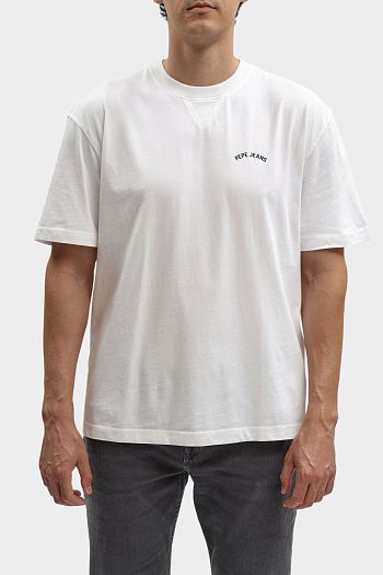 Футболка хлопковая белая Pepe Jeans